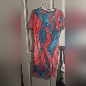 Dress with built-in slip